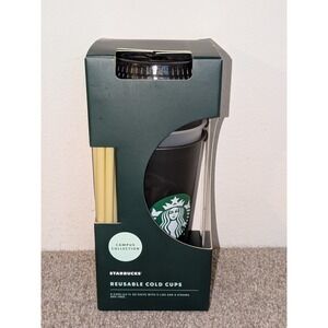 Starbucks Campus Collection Colorado Buffaloes Reusable Cold‎ Cups Set of 5 New